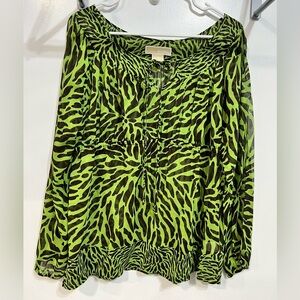 Michael Kors animal print blouse